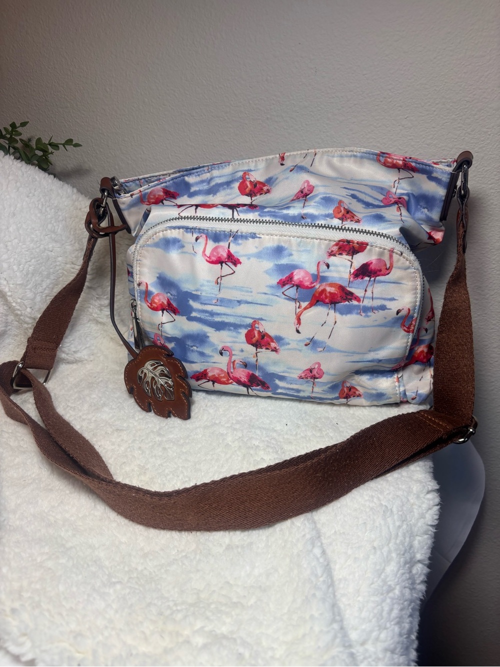 Tommy Bahama Flamingo Crossbody Shoulder Bag - Tropical Resort Purse